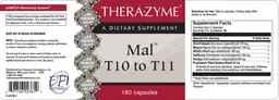 Label for Mal T10 To T11