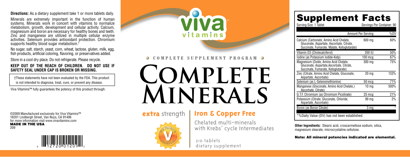 Label for Complete Multi Extra Strength Iron & Copper Free