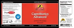 Label for Caprobiotics Advanced