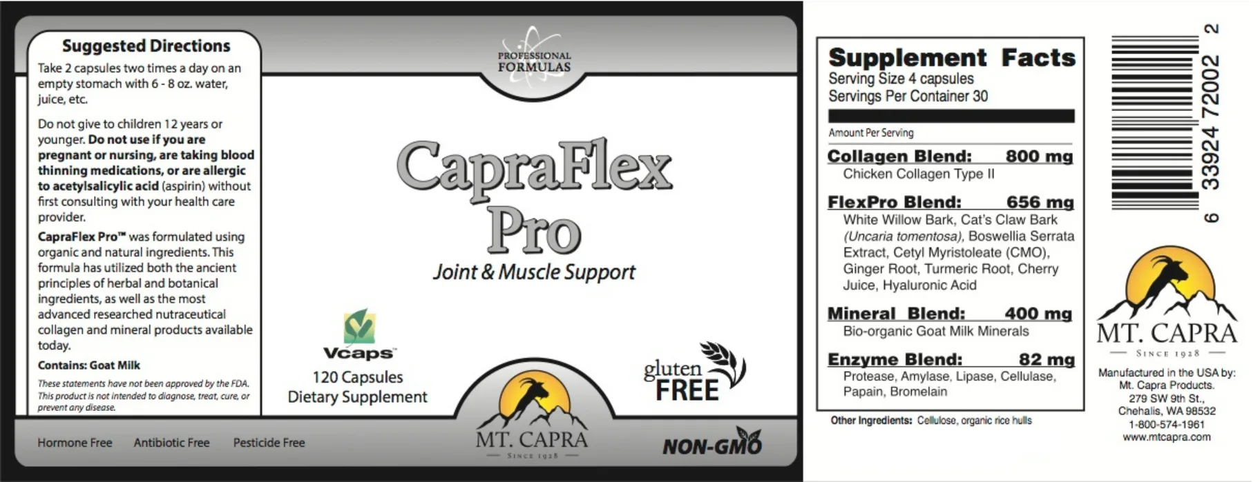 Label for CapraFlex Pro