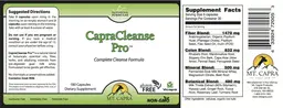 Label for CapraCleanse Pro