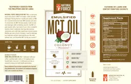 Label for Emulsified MCT Oil Coconut