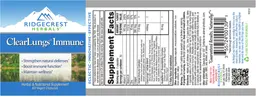 Label for ClearLungs Immune