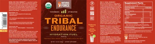 Label for Organic Tribal Endurance
