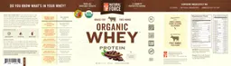 Label for Organic Whey Protein Cacao Bean