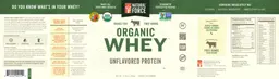 Label for Organic Whey Protein Unflavored
