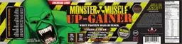 Label for Monster Muscle Up-Gainer Cookies & Cream