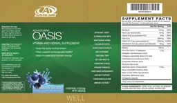 Label for Oasis Blueberry Splash