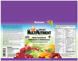 Label for Liquid Multinutrient Formula Natural Tropical Fruit Flavor