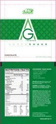 Label for AdvoGreens Snack Shake Chocolate