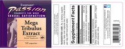 Label for Mega Tribulus Extract