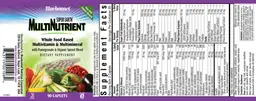 Label for MultiNutrient
