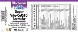 Label for Super Vita-CoQ10 Formula