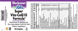 Label for Super Vita-CoQ10 Formula