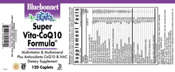 Label for Super Vita-CoQ10 Formula