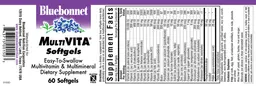 Label for Multi Vita Softgels