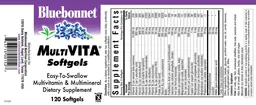 Label for Multi Vita Softgels