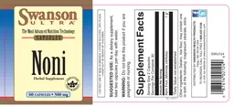 Label for Noni 500 mg