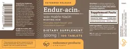 Label for Endur-acin 500 mg