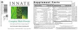 Label for Complete Multi Powder