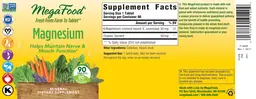 Label for Magnesium