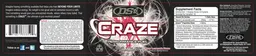 Label for Craze Berry Lemonade Flavor