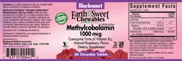 Label for CellularActive Methylcobalamin 1000 mcg Natural Raspberry Flavor