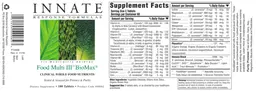 Label for Food Multi III BioMax