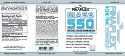 Label for Mass 550