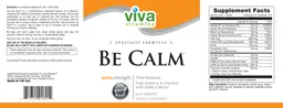 Label for Be Calm Extra Strength