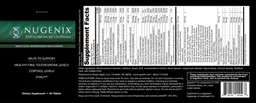 Label for Nugenix Testosterone Multivitamin