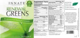 Label for Renewal Greens