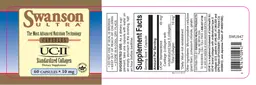 Label for UC-II Standardized Collagen 10 mg