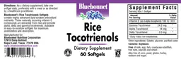 Label for Rice Tocotrienols