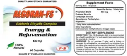 Label for Algornan-Fs 603 mg
