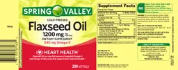 Cold-Pressed Flaxseed Oil 1200 mg