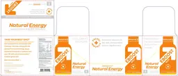 Label for EBOOST Shot Natural Orange Flavor