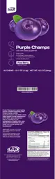 Label for Purple Champs Acai Berry