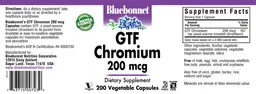 Label for GTF Chromium 200 mcg