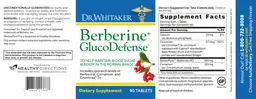 Label for Berberine+ GlucoDefense