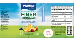 Label for Fiber Good Gummies