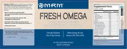 Label for Fresh Omega Extra Virgin Norwegian Salmon Oil