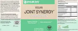 Label for Vegan Joint Synergy Strengthen