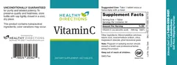 Label for Vitamin C