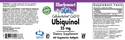 Label for CellularActive CoQ10 Ubiquinol 25 mg