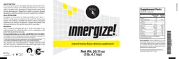 Label for Innergize! Natural Lemon Flavor