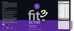 Label for Fit3 Active Vanilla Kick Natural Flavor