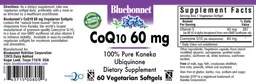 Label for CoQ10 60 mg