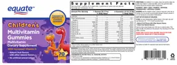 Label for Children's Multivitamin Gummies
