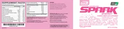 Label for Spark Energy Pink Lemonade